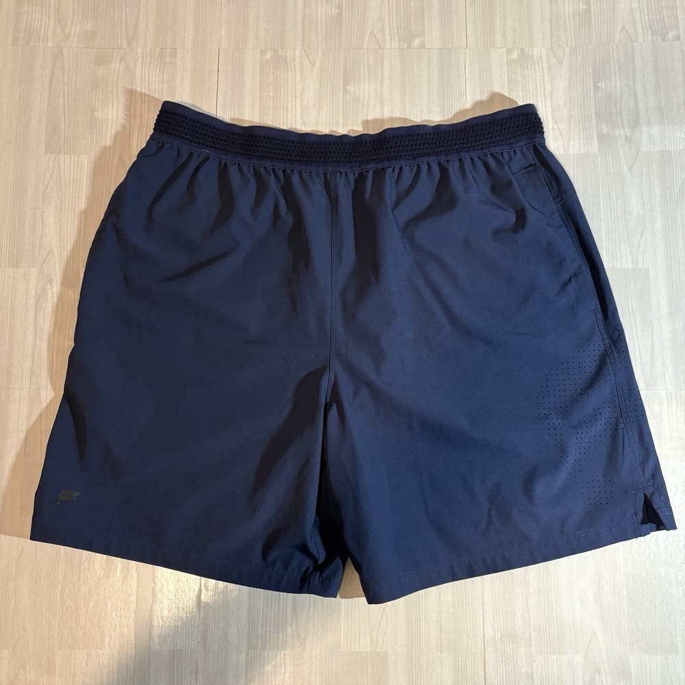 Fabletics Fundamental II Shorts Men's Size Large Performance Stretch Navy Blue